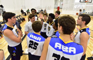 ABA team huddle