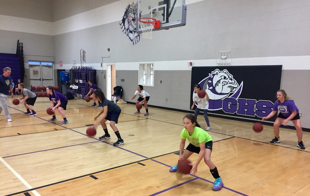 Girls ball-handling at Geraldine spring17