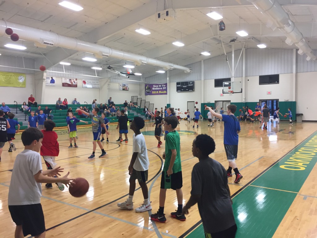 group shot from AAU tryouts - 2017